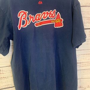 Braves Bryan McCann Tee Majestic Brand Size Large